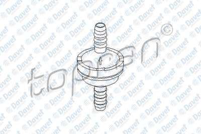 TOPRAN 206111001 Cek Valf (2 Yollu) Astra G-H-J-Corsa C-D-Insignia-Meriva-Meriva B-Omega B-Vectra B-C-Zafira A-B